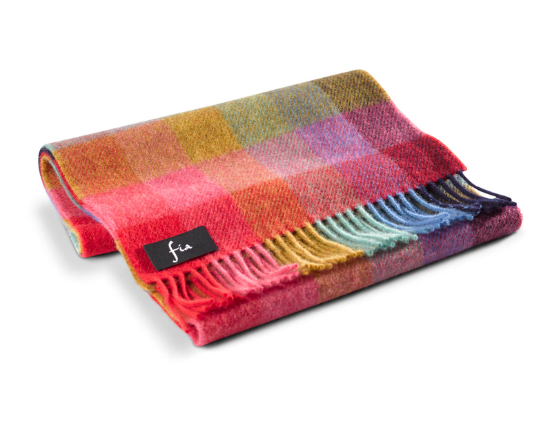 Lambswool scarf - Forget me not