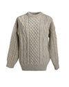 Wool Aran sweater - Grey