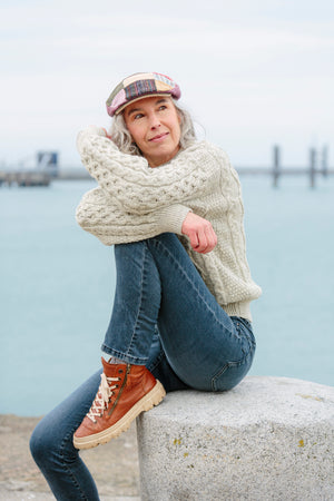 Wool Aran sweater - Grey