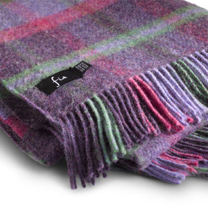 Purple Check Wool Blanket