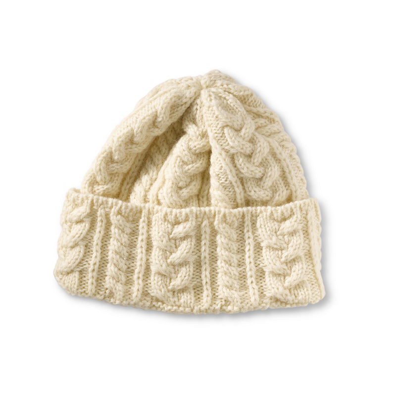 Traditional Natural Aran Beanie