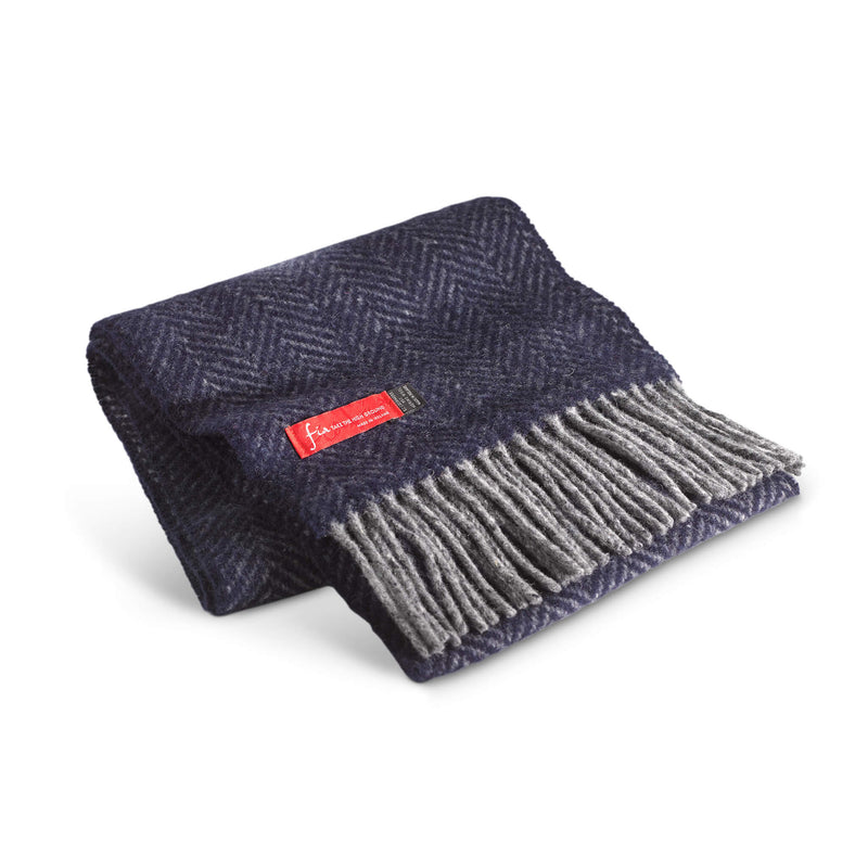 Merino wool scarf with cashmere