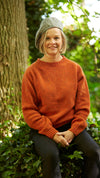 Donegal yarn crewneck sweater Autumn