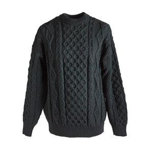 Wool Aran sweater - Blackwatch