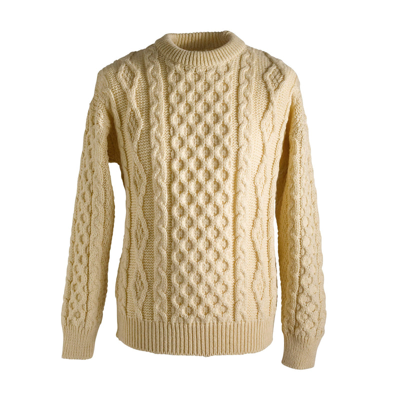 Wool Aran sweater - Natural