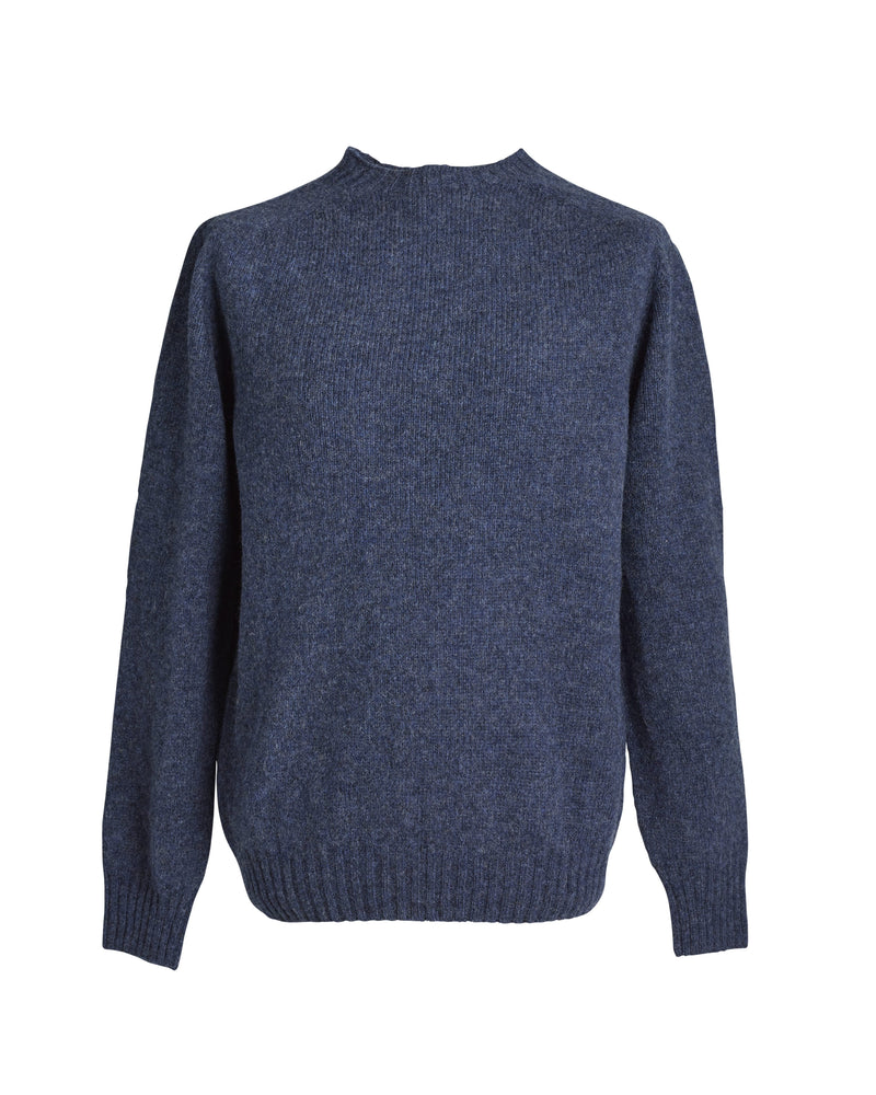 Shetland crewneck sweater Denim