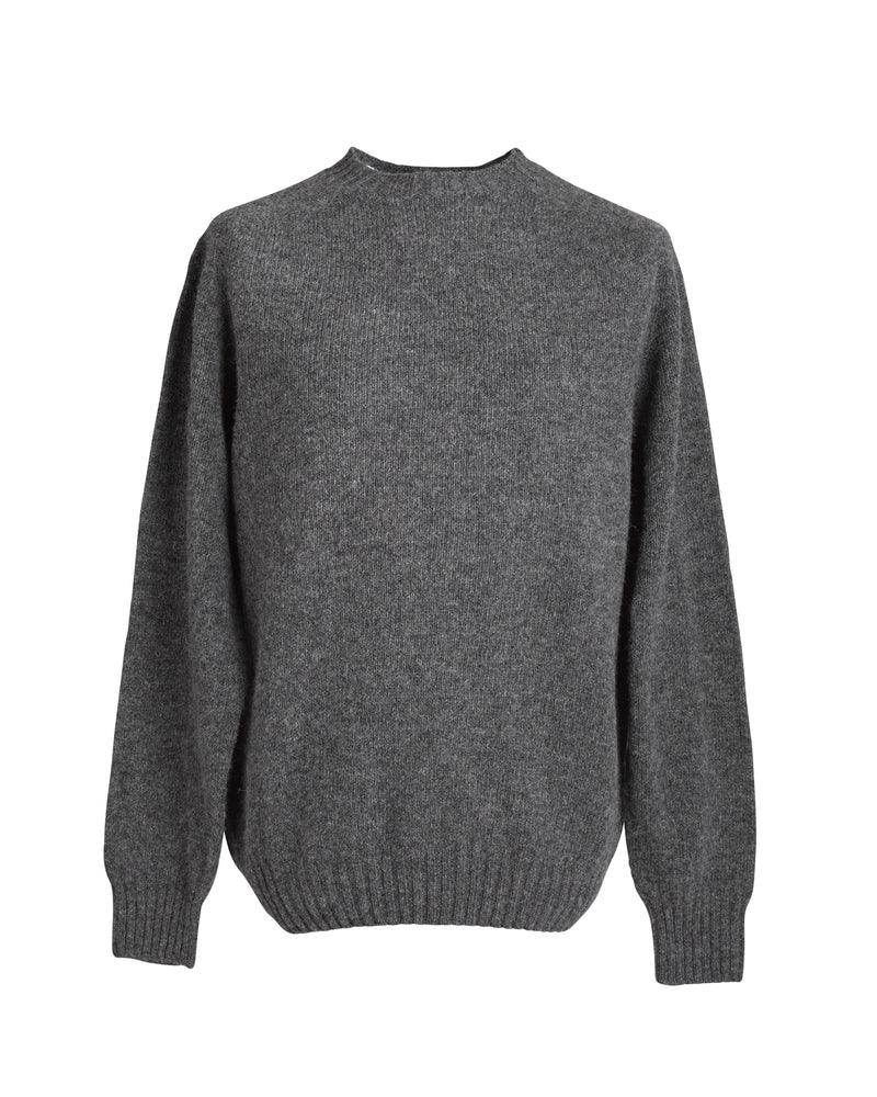 Shetland crewneck sweater Slate