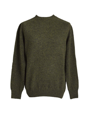 Shetland crewneck sweater Pine
