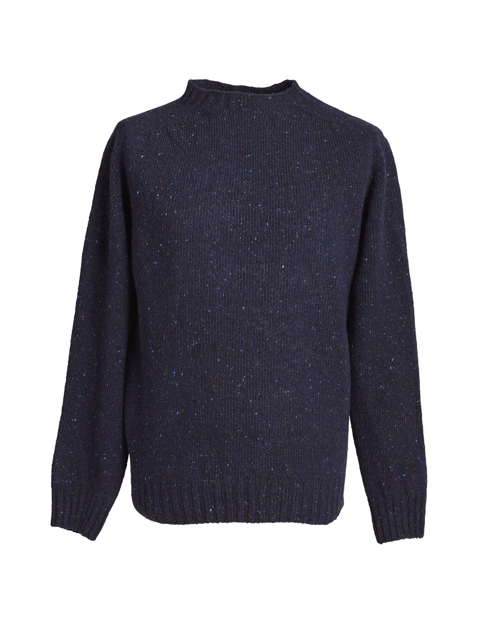 Donegal yarn crewneck sweater Storm