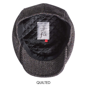 Tweed Cap Charcoal Tweed